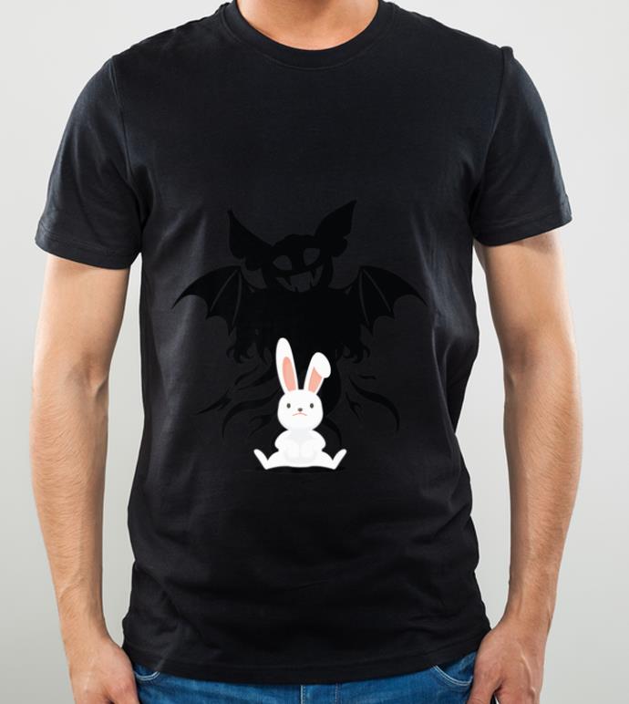 Pretty Bunny Rabbit Funny Evil Ghost Spirit Halloween shirt