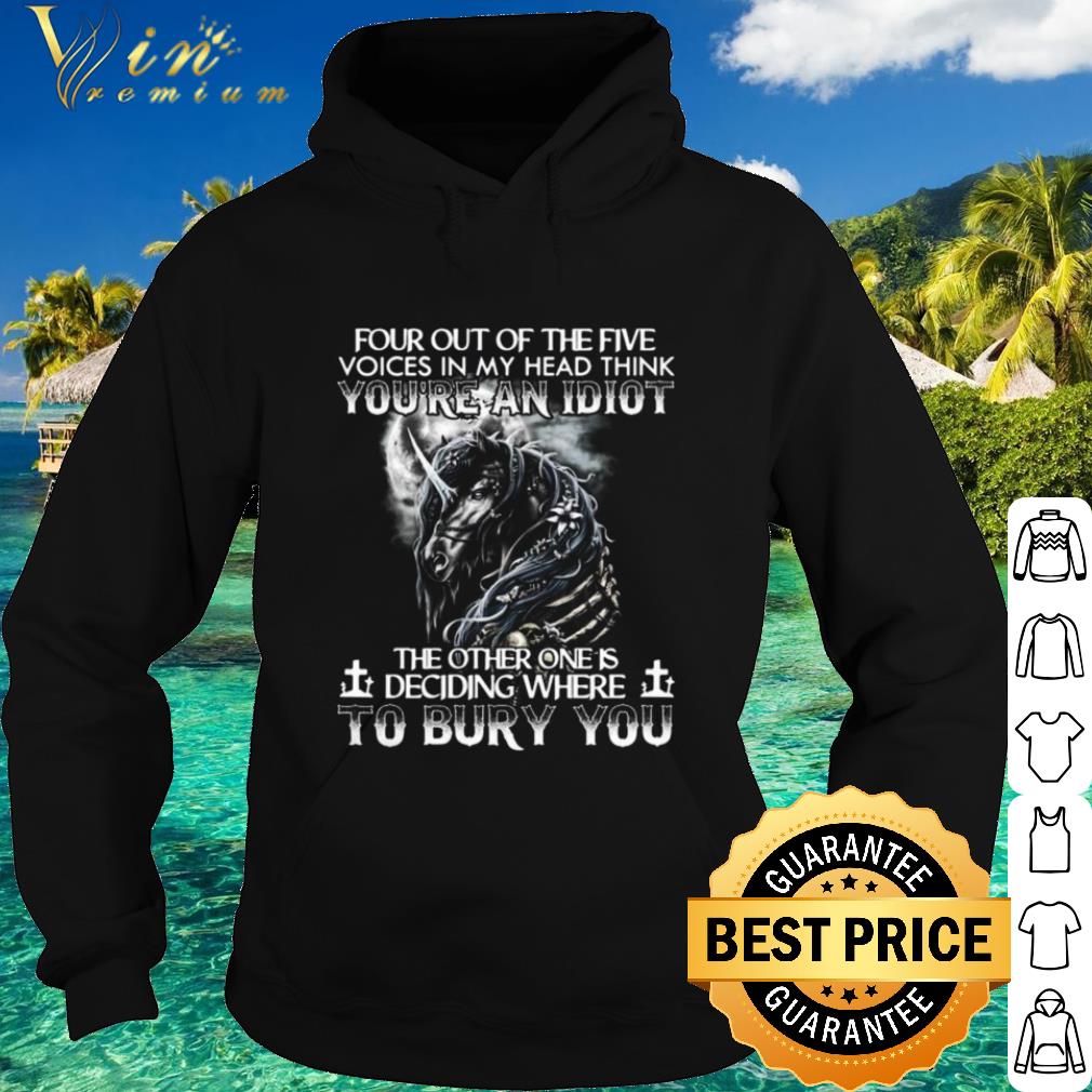 Cool Horse Four Out Of The Five Voices In My Head Think You’re An Idiot shirt