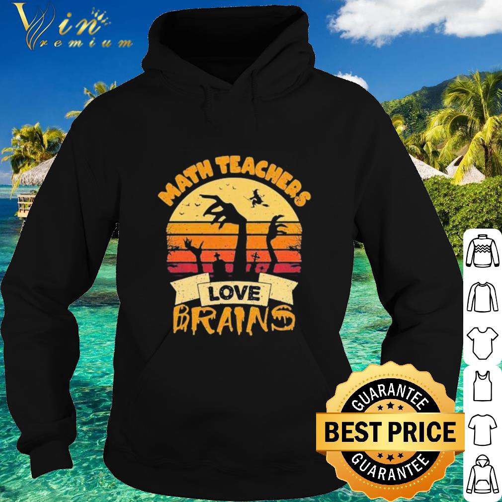 Best Witch Best Math Teacher Math Teachers Love Brains Halloween Math shirt