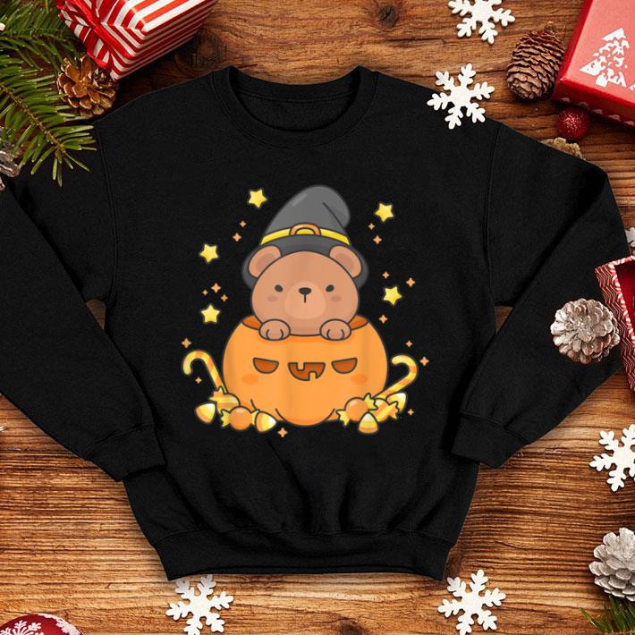 Great Kawaii Bear Witch Hat Pumpkin Japanese Anime Halloween shirt
