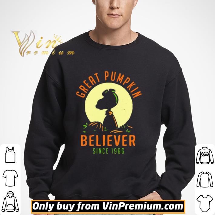 Peanuts great pumpkin believer since 1966 shirt