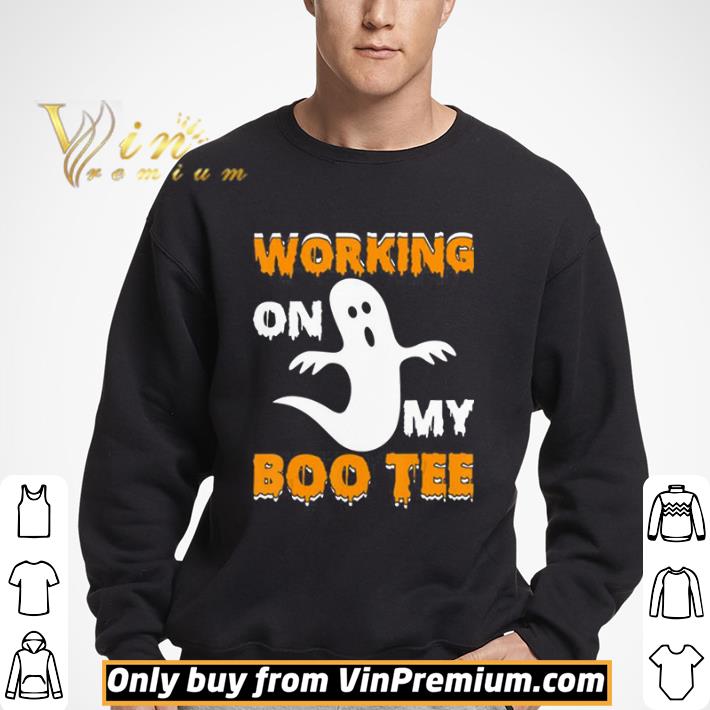 Working on My Boo Tee shirt