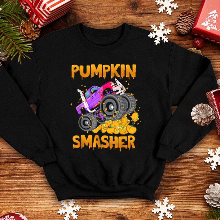 Nice Halloween Monster Truck Pumpkin Smasher Party Funny shirt