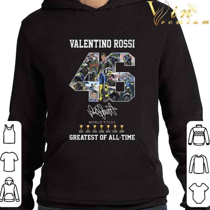 46 Valentino Rossi signature world titles greatest of all-time shirt