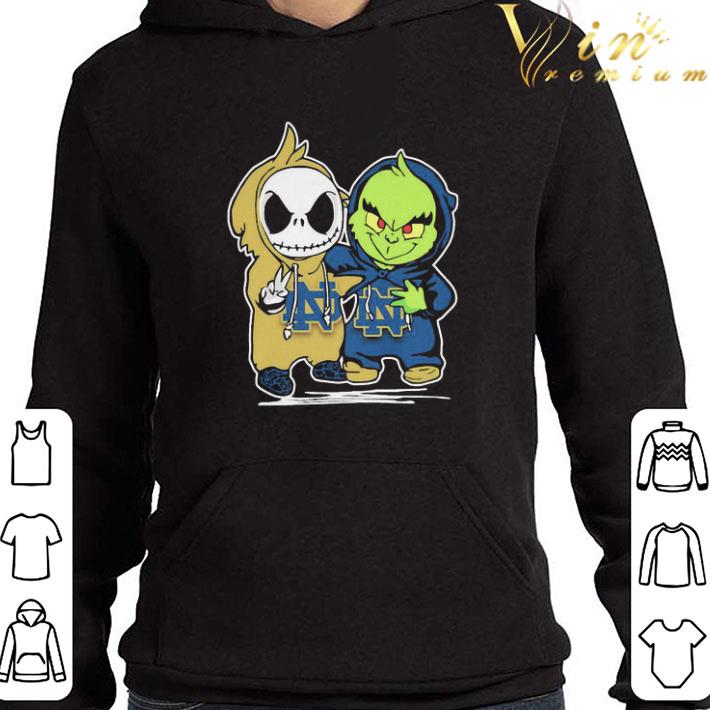 Baby Jack Skellington and Baby Grinch Notre Dame Fighting Irish shirt 3 Baby Jack Skellington and Baby Grinch Notre Dame Fighting Irish shirt
