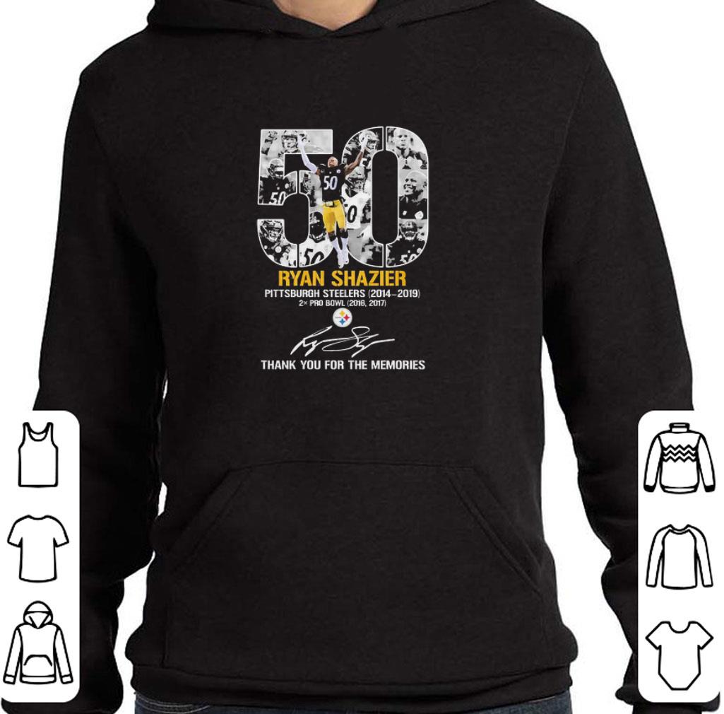 Funny Ryan Shazier 50 years Pittsburgh Steelers 2014 2019 thank You for the memories signature shirt