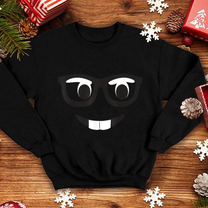 Pretty Emoji Costume Buckth Emoji Nerd Glasses Yellow shirt