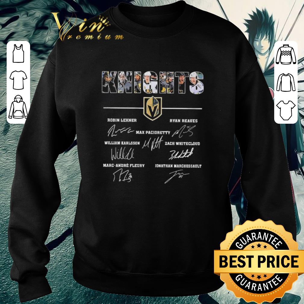 Top Vegas Golden Knights signatures shirt