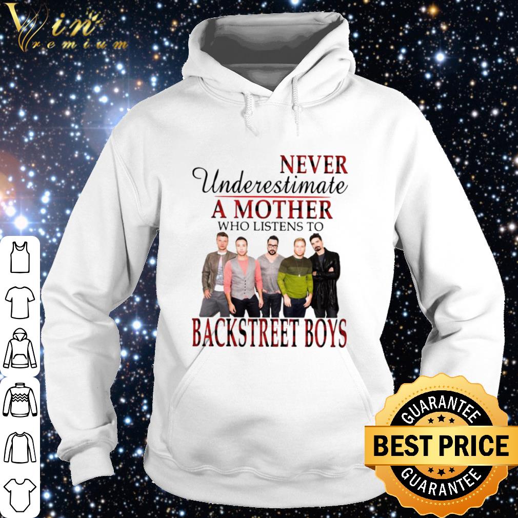Official Never Underestimate A Mother Who Listens To Backstreet Boys Band shirt