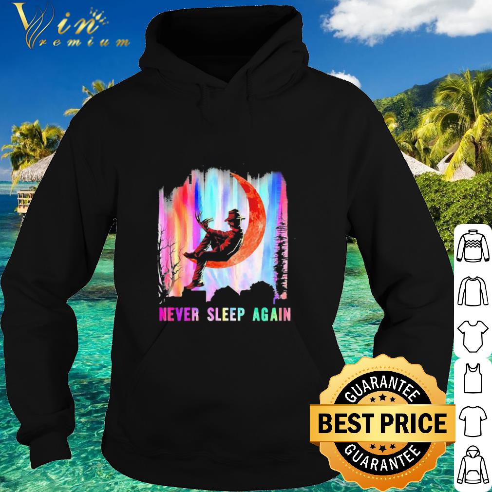 Nice Freddy Krueger Moon Never Sleep Again shirt
