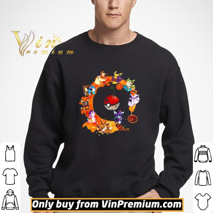 All Evolutions of Eevee Pokemon Halloween shirt