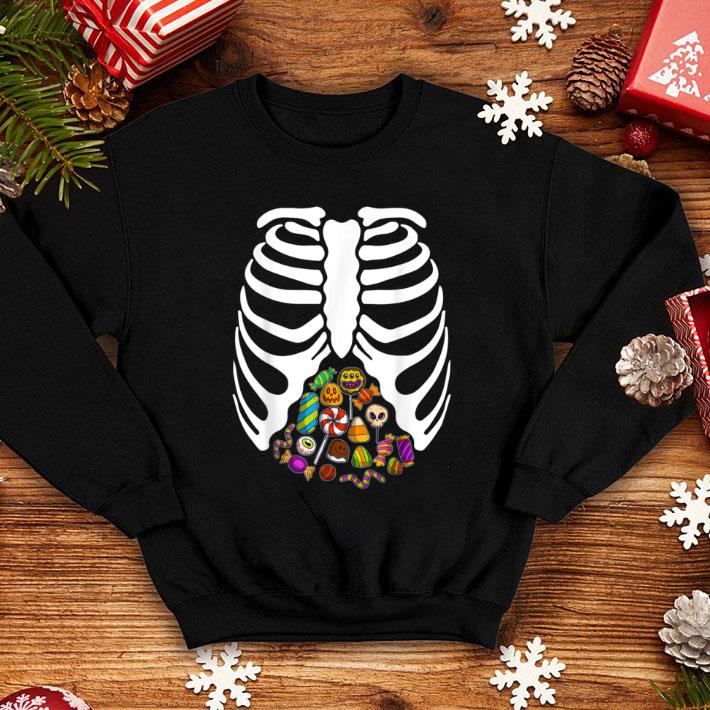 Official Skeleton Rib Cage Heart Candy Cute Halloween Costume Adult shirt