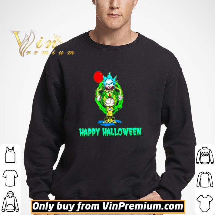 Pennywise Rick Sanchez and Morty Happy Halloween shirt