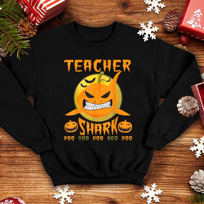 Premium Teacher Halloween Teacher shark Doo boo boo shirt