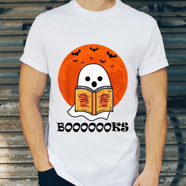 Premium Booooooks Boo Read Books Halloween shirt