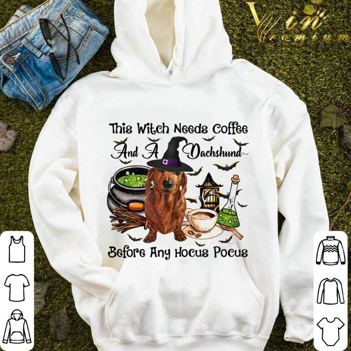 This witch needs coffee and a dachshund before any Hocus Pocus shirt