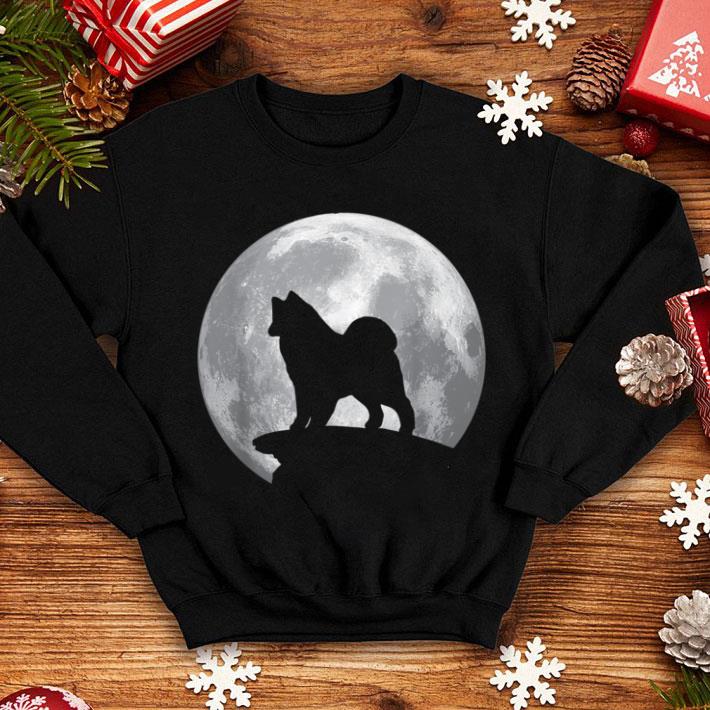 Original SAMOYED And Moon Vintage Halloween Costume shirt