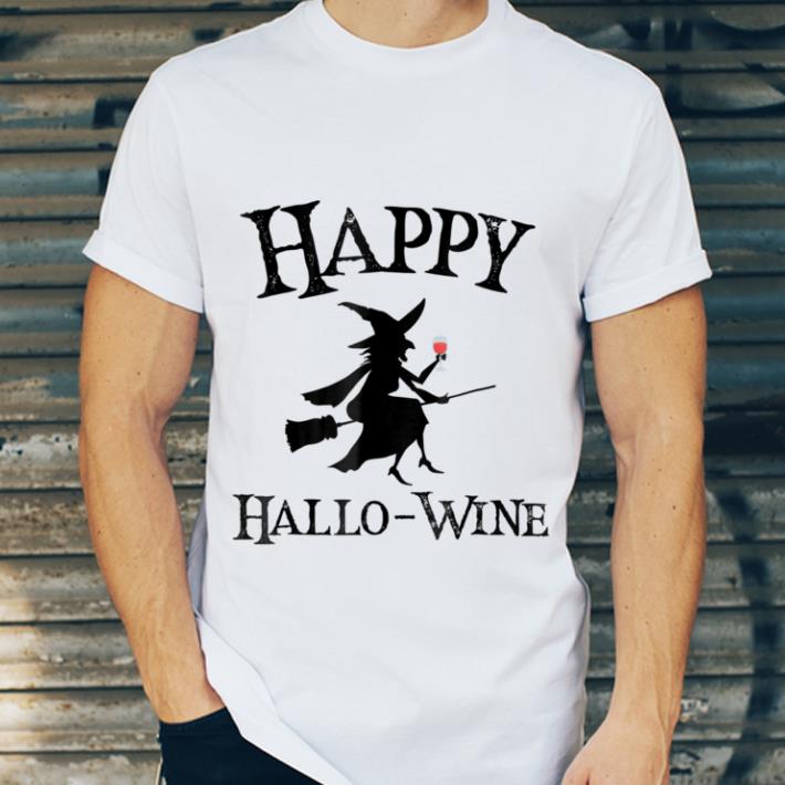 Original Happy Hallo Wine Halloween for Women shirt