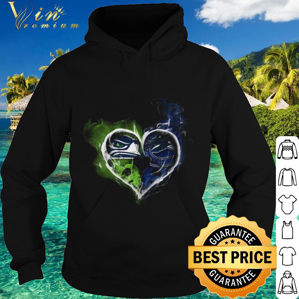 Original Smoky Heart Seattle Seahawks And Vancouver Canucks shirt