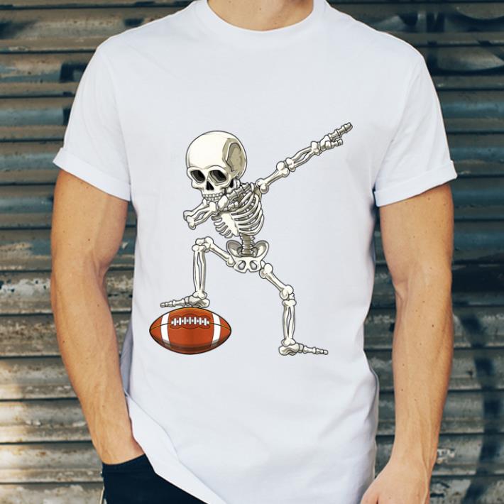 Hot Dab Skeleton Dabbing Skeleton Football Boys Halloween shirt