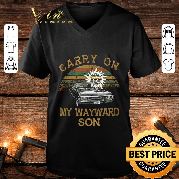 Official Logo Supernatural carry on my wayward son vintage shirt