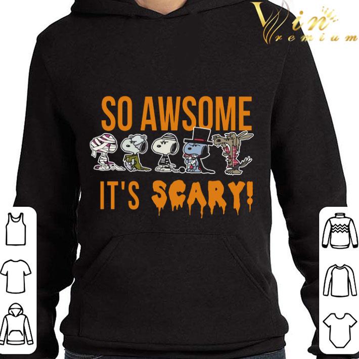 Snoopy so awesome it's scary halloween shirt 3 Snoopy so awesome it's scary halloween shirt