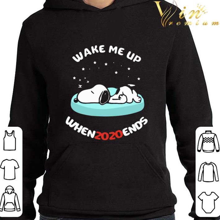 Snoopy sleep wake me up when 2020 ends shirt