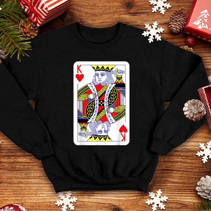 Pretty King Of Hearts Playing Cards Halloween Costume Casino Easy shirt