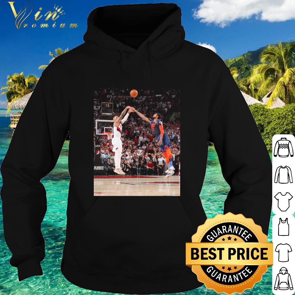 Top Damian Lillard’s Iconic clutch shot during Game 5 Vs OKC Thunder shirt