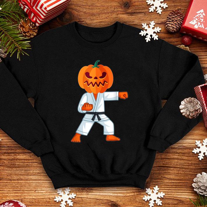 Great Halloween Karate Fighter Pumpkin Head Scary shirt