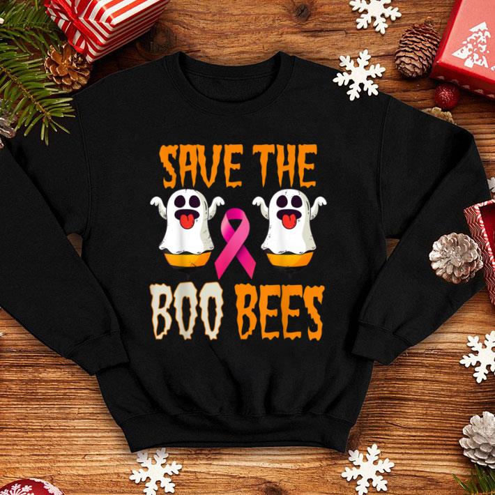 Hot Save the Boo Bees Breast Awareness Pink Ribbon Halloween shirt