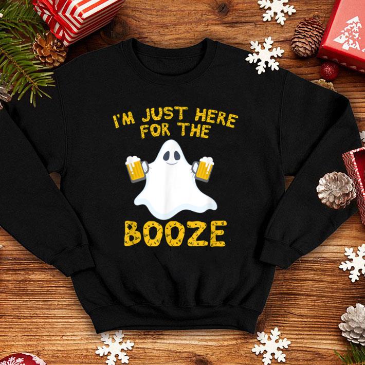 Top I'm Just Here For The Booze Funny Halloween Apparel shirt
