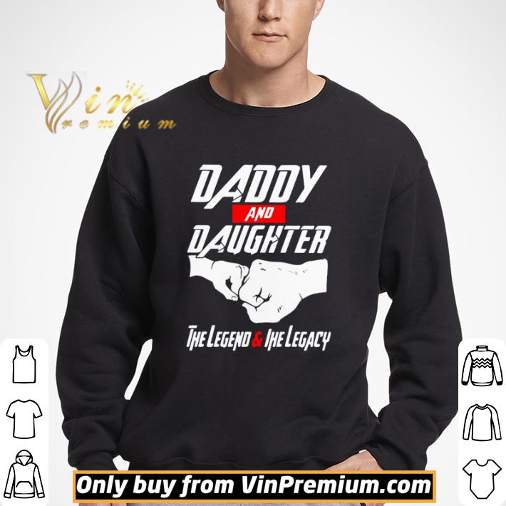 Tony Stark Daddy and Daughter the legend and the legacy shirt