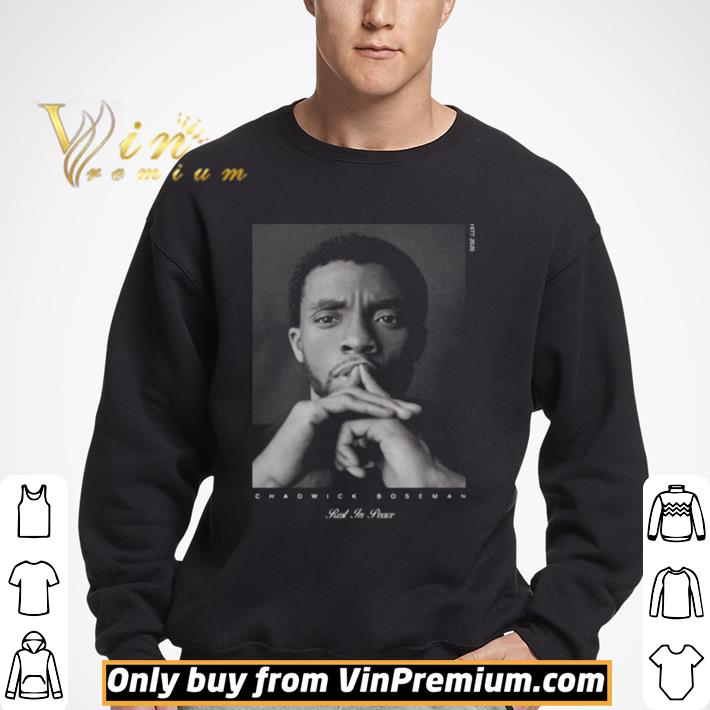 Rip chadwick boseman black panther rest in peace 1977 2020 shirt