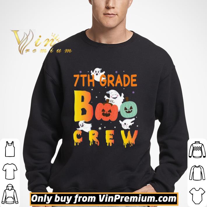 7th Grade Boo Crew Ghost Pumpkin Students Teachers Halloween shirt