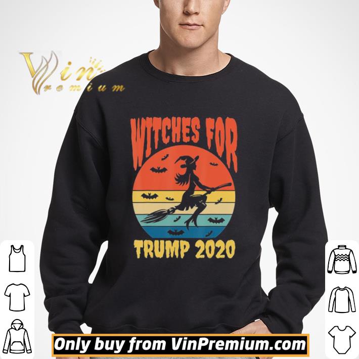 Witches for Trump Retro Vintage Broomstick Hat shirt