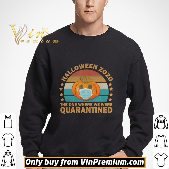 Pumpkin Halloween 2020 The One Where We Were Quarantined shirt