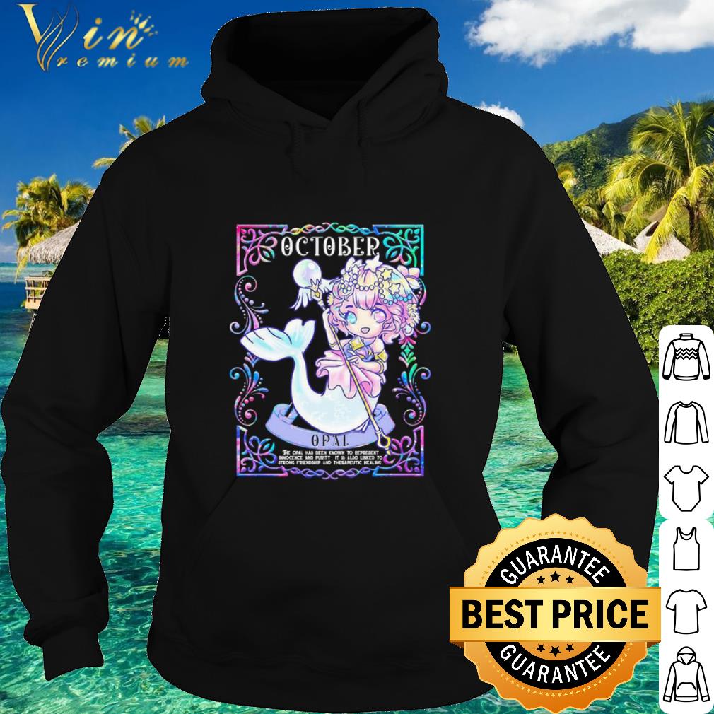 Top Baby Mermaid October Opal shirt