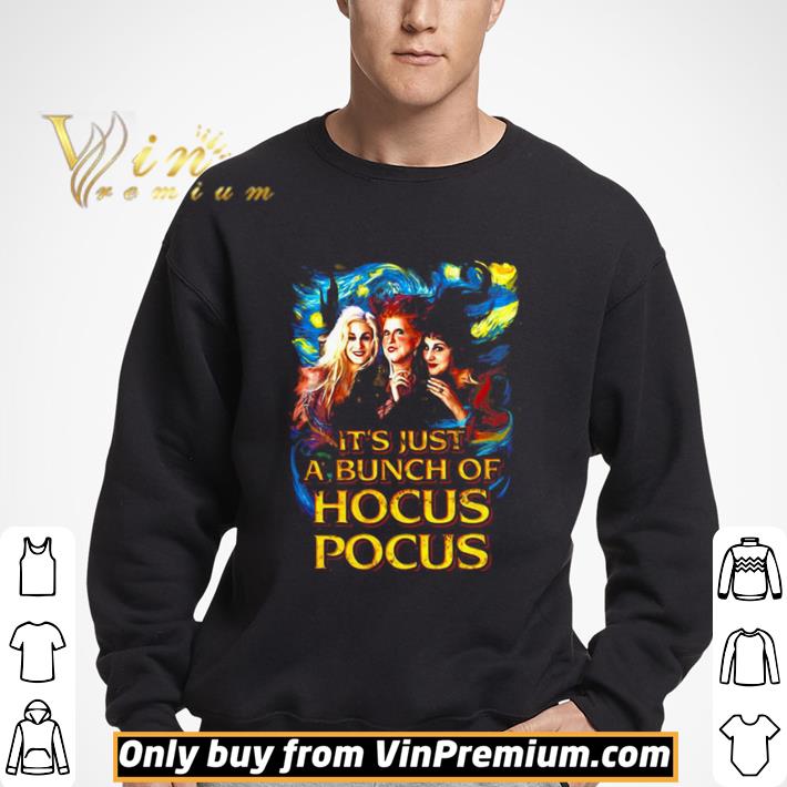 Halloween Starry Night It’S Just A Bunch Of Hocus Pocus shirt