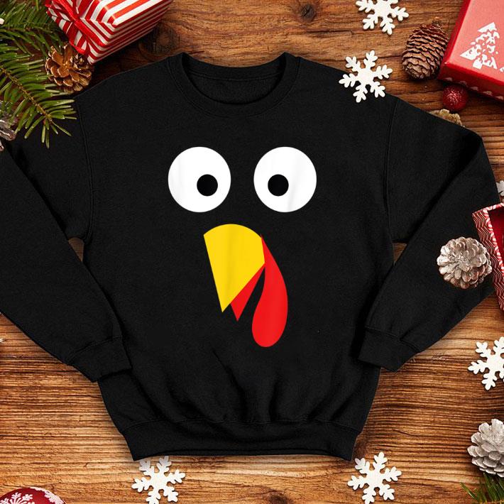 Awesome Turkey Face Thanksgiving Halloween Costume Kids Adult shirt