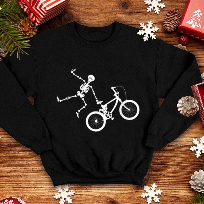 Awesome Skeleton BMX Halloween Boys Men shirt