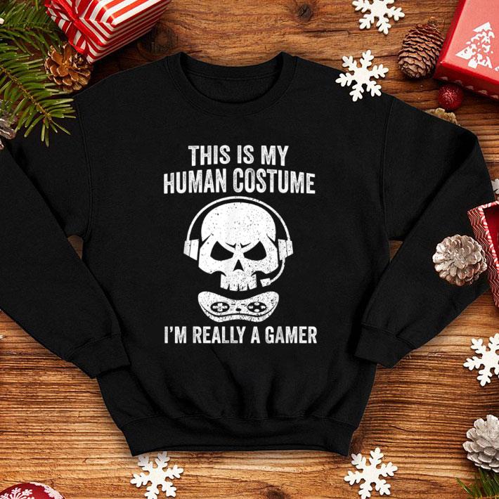 Pretty Halloween Gamer Video Games Human Costume Boysns shirt