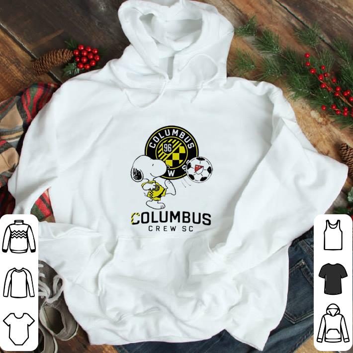 Snoopy Playing Soccer Columbus Crew Sc shirt