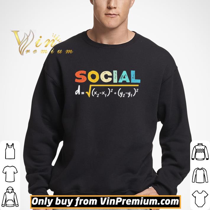 Social Distancing Math Formula For Teacher Classic shirt