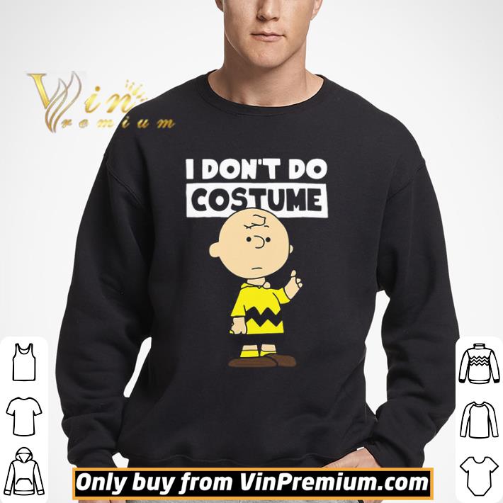 Peanuts Charlie Brown I Don’t Do Costume Halloween shirt