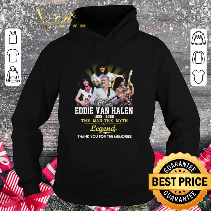 Funny Signature Eddie Van Halen 1955-2020 The Man The Myth The Legend shirt