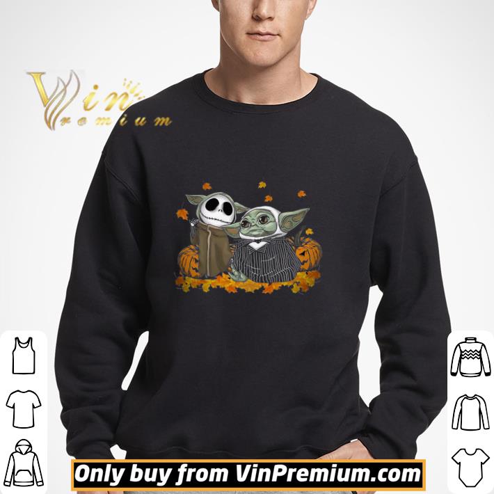 Baby Yoda And Jack Skeleton Pumpkin Happy Halloween shirt 3 Baby Yoda And Jack Skeleton Pumpkin Happy Halloween shirt