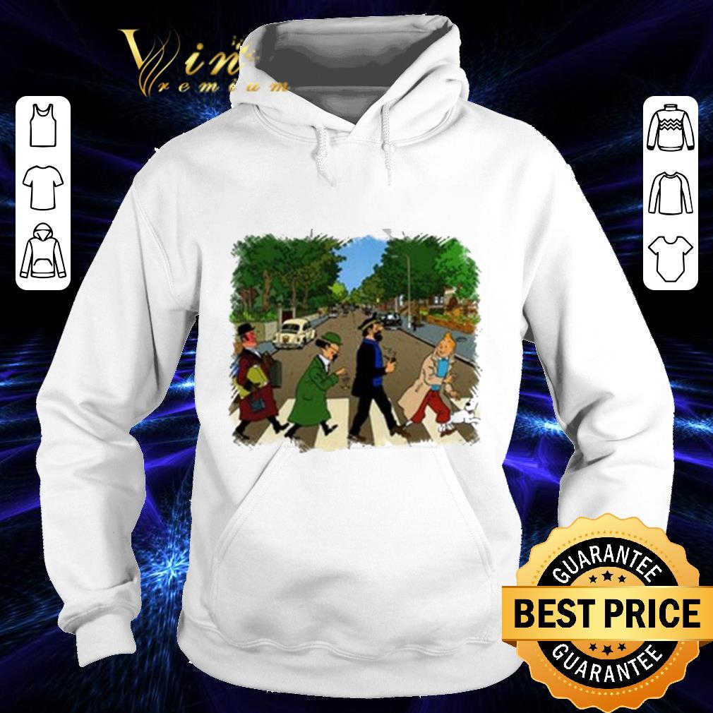 The Adventures of Tintin Abbey road shirt 3 The Adventures of Tintin Abbey road shirt