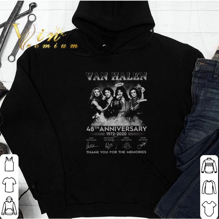 Van Halen 48th Anniversary 1972 2020 Signature Thank You For The Memories tshirt