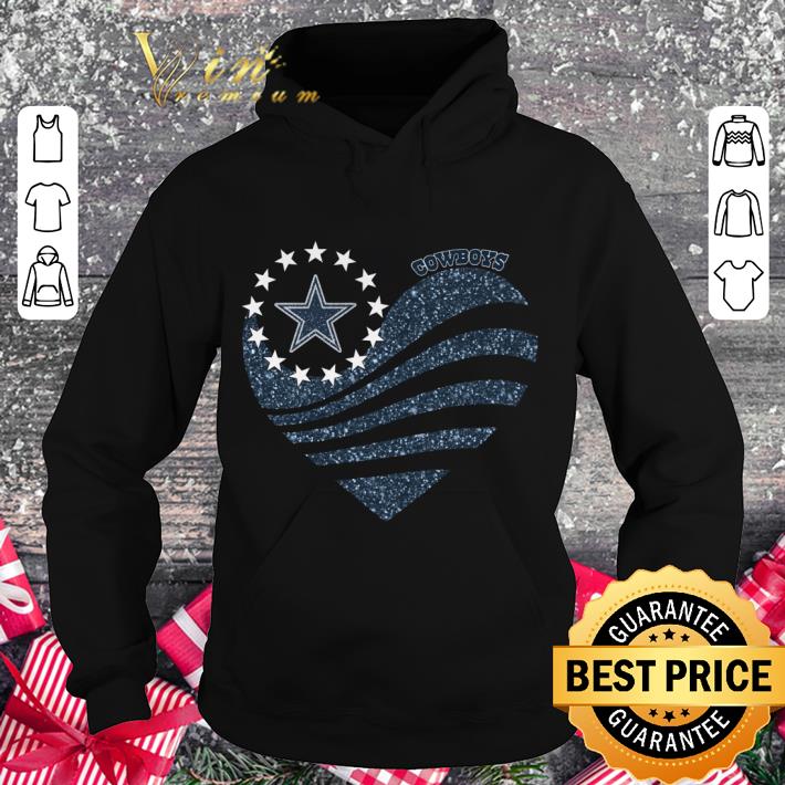 Funny Diamond Heart Dallas Cowboys Betsy Ross Star shirt